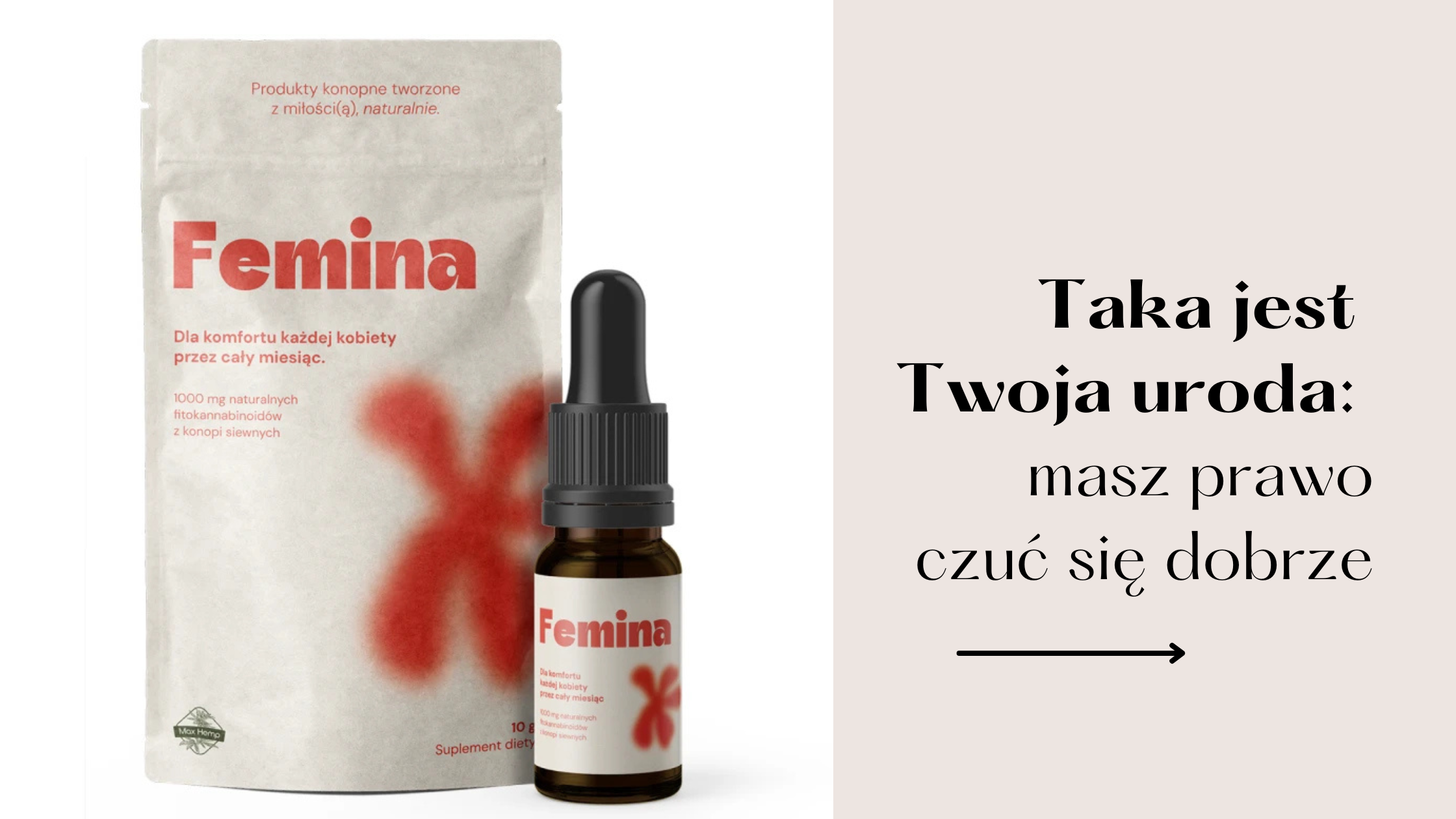 Max Hemp® Femina: taka Twoja natura – masz prawo czuć się dobrze