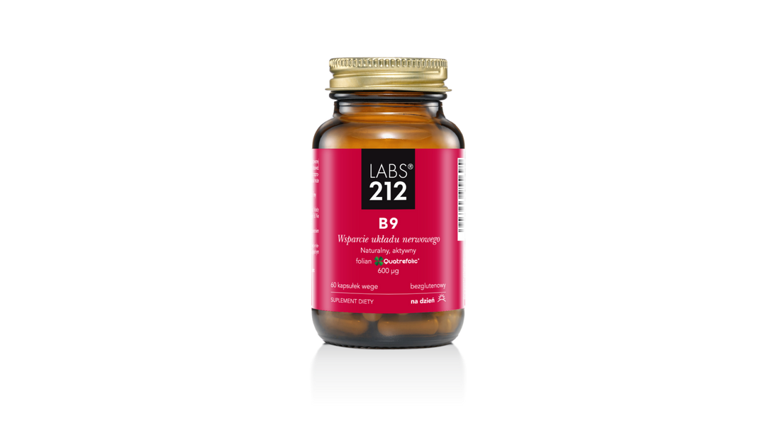 LABS212 Witamina B9 Folian 5-MTHF Quatrefolic 60 kapsułek