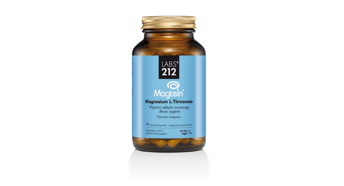 LABS212 Magnesium L-Threonate Magtein - treonian magnezu 90 kapsułek