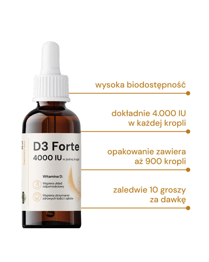 Witamina D3 Forte 4000 IU – Max Hemp®